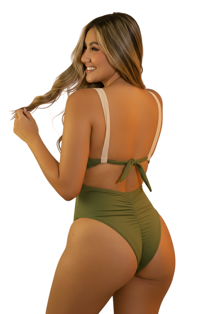 Vestido entero strapless