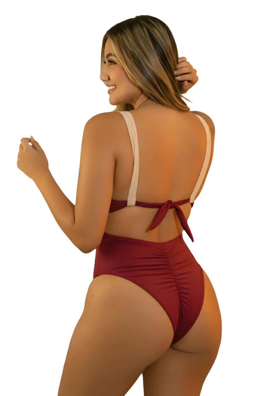 Vestido entero strapless